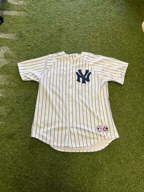 Vintage Majestic ML New York Yankees Alex Rodriguez #13 Pinstripe Baseball Jerse